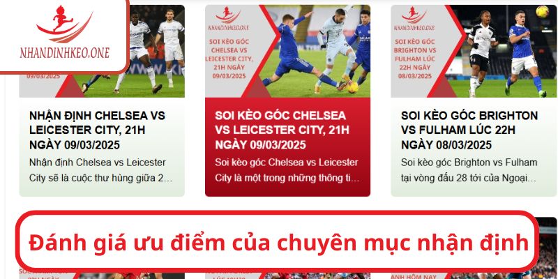 Trang chủ 16 Đánh giá ưu điểm của chuyên mục nhận định